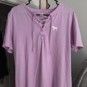 VS pink purple long tee